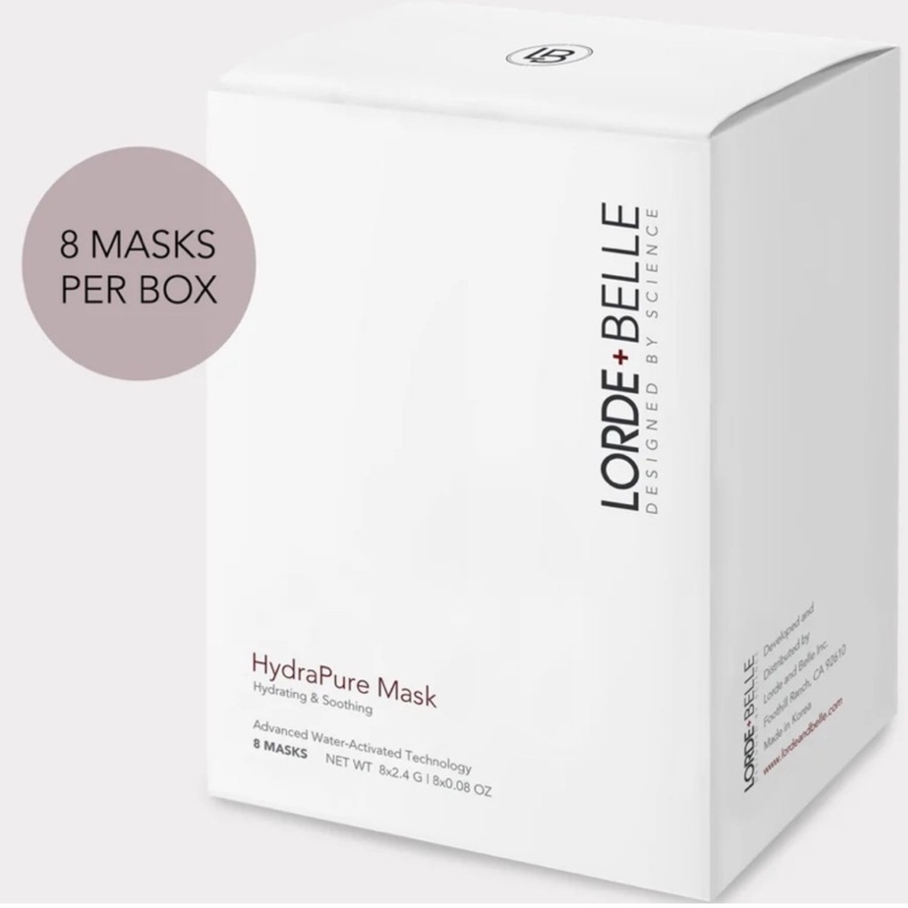 Lorde + Belle HydraPure Mask 8 Count